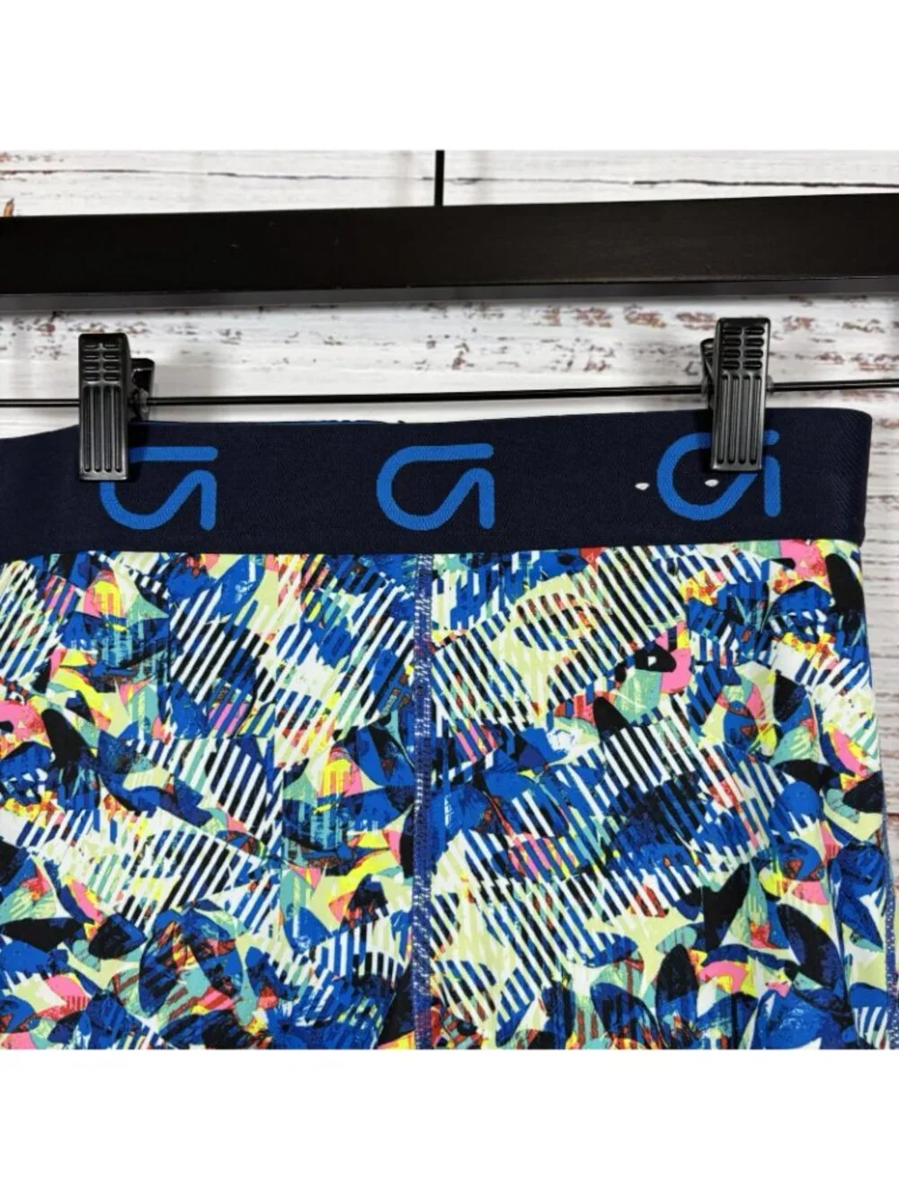 Gap Fit Multicolor Abstract Print Capri Leggings